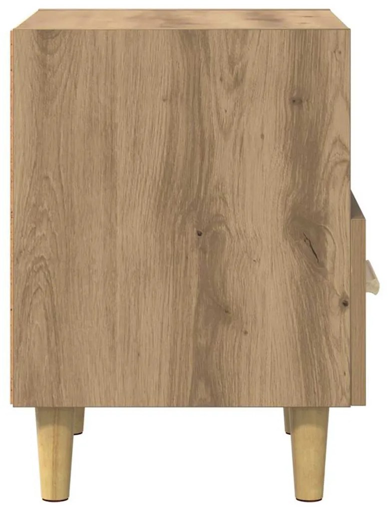 Éjjeliszekrény fiókkal kézműves tölgy 40 x 35 x 47.5 cm Faanyag