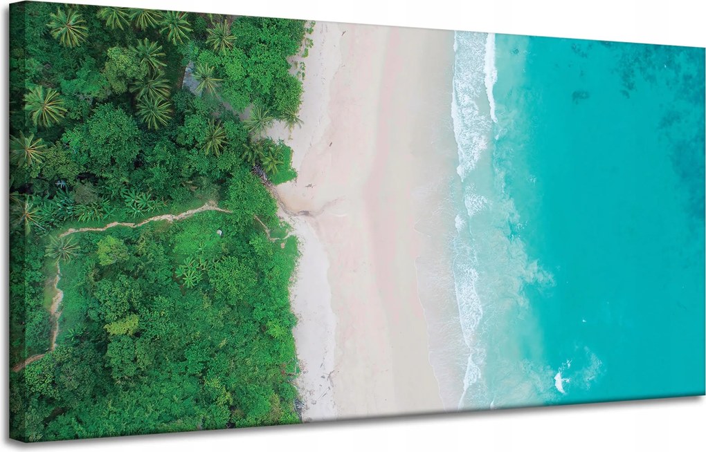 Vászonkép Tenger Hullámok Homok Természet 120x60 cm Ideális ajándék