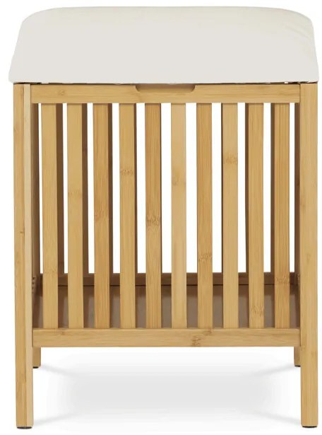 Tárolós Puff, Bambusz, Natúr. DR-B066 NAT