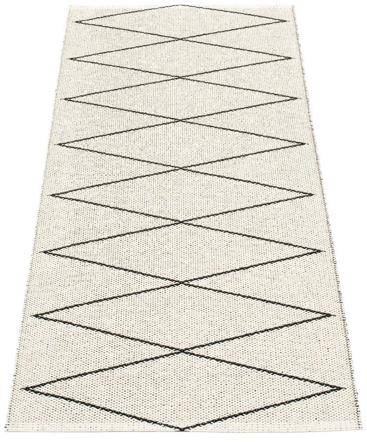 Fekete kültéri-beltéri futószőnyeg 70x160 cm Max Black – Pappelina