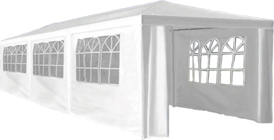 Kerti party sátor, fehér, 3x9 m, TEKNO NEW TYP 3 + 8 oldalsó résszel