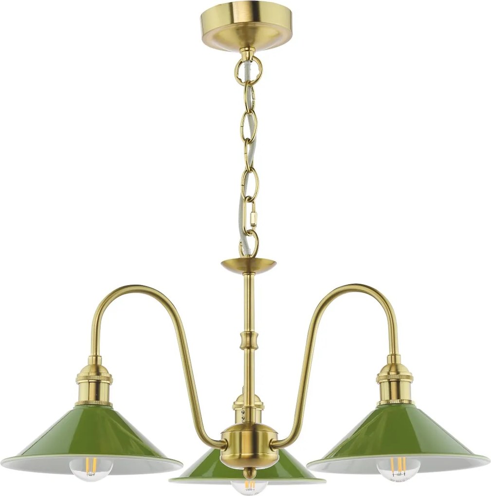 Dar Lighting modern csillár hadano sárgaréz zöld darhad0340-07