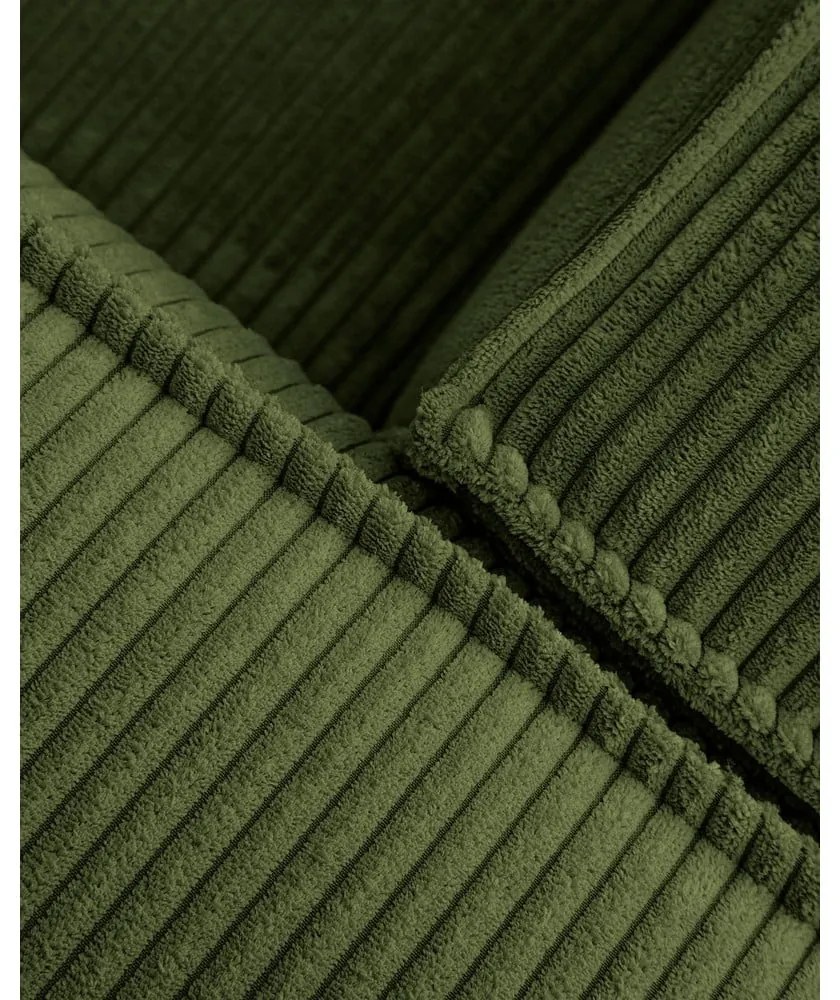 Zöld kordbársony kanapé 240 cm Blok – Kave Home