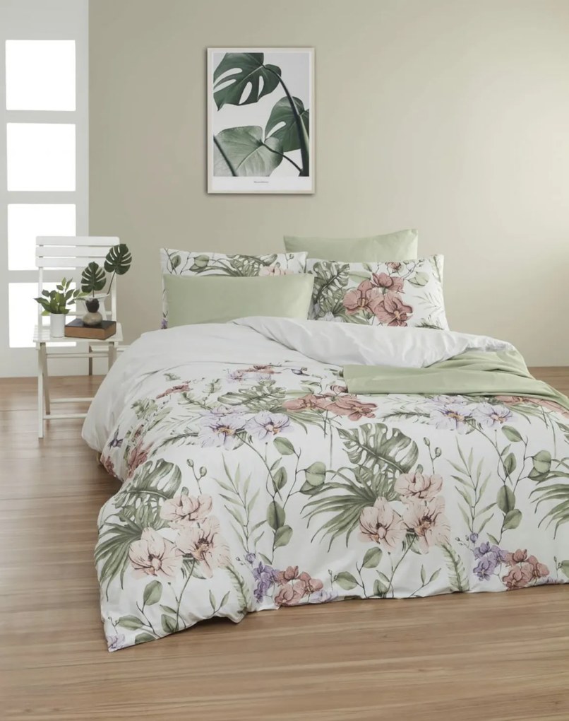 Pamut lepedők Tropic TiaHome - 1x Párna 90x70cm, 1x Paplan 140x200cm