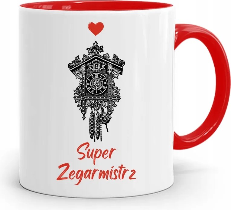 Piros Óramester Bögre Szuper Óramester fényképes nyomtatással