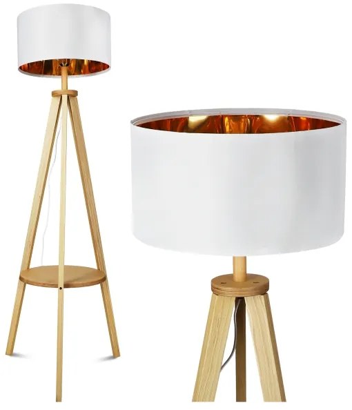 Fehér állólámpa 1xE27/40W/230V