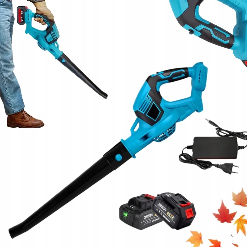 Akkumulátoros Kerti Levélfúvó Hóhoz 2x Aku