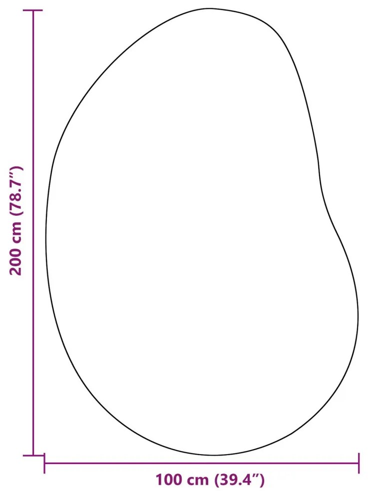 Területszőnyeg Krém 100x200 cm Polipropilén Csúszásmentes