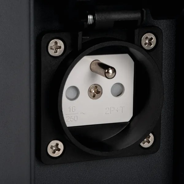 Kanlux 38763-Kültéri lámpa 2 aljzattal DASTEN 1xG9/11W/230V 30 cm IP44 antracit