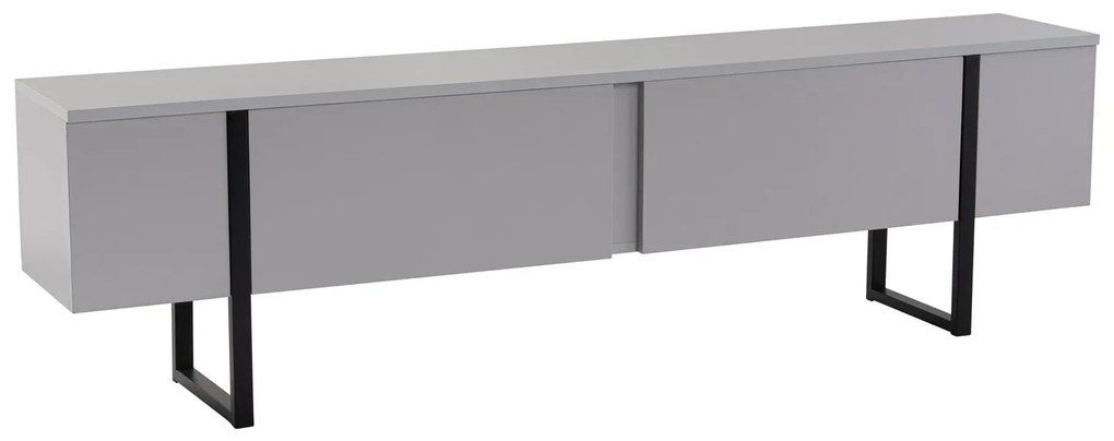 TV szekrény Serenity - Grey, Fekete