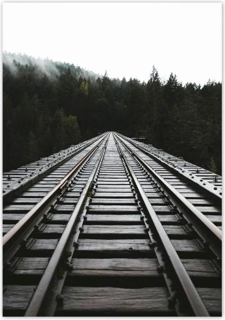 Poszterek 70x100 Vasút Vonatok Sínek