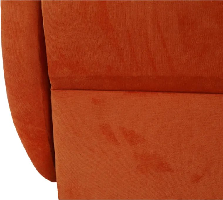 Széthúzható fotel, narancssárga, MILI 1