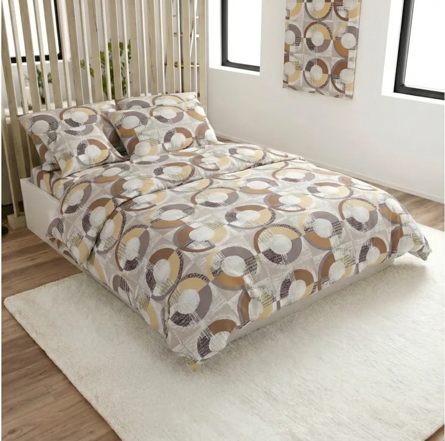 Mikroszálas ágyneműhuzat CIRELLO barna-szürke Ágyneműhuzat mérete: 70 x 90 cm | 140 x 220 cm
