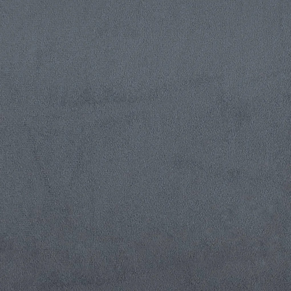 sötétszürke bársony kanapéágy 80 x 200 cm