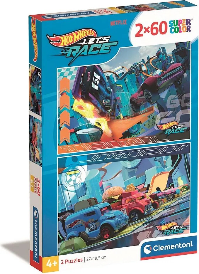 Hot Wheels Buns of Steel 2x60 db-os puzzle Clementoni
