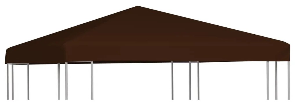 barna pavilon tetőponyva 310 g/m², 3 x 3 m