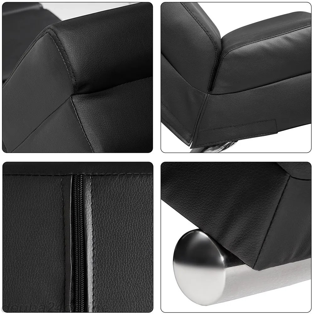 Casaria® London napozóágy - fekete