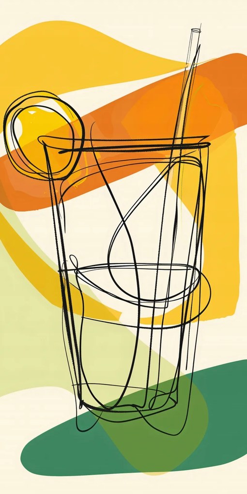 Poszter 50x100cm Művészi koktél