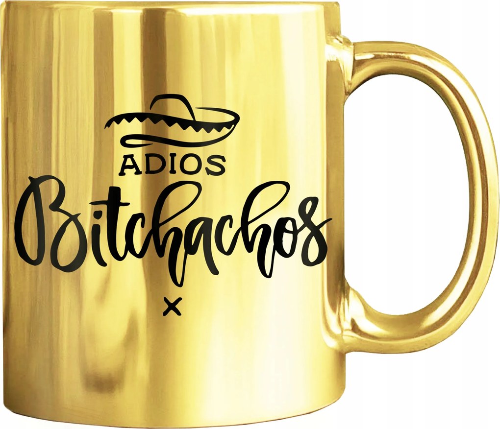 Arany Bögre Adios Nyomattal Vicces Nyomat Ajándékba 330 ML