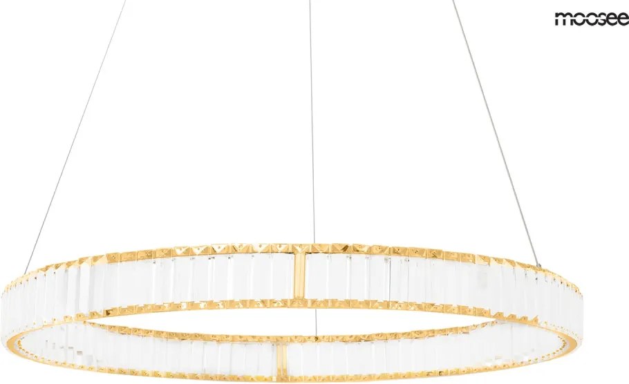 KING HOME MSE010100174 LIBERTY Kristály Függesztett Lámpa Arany LED IP20