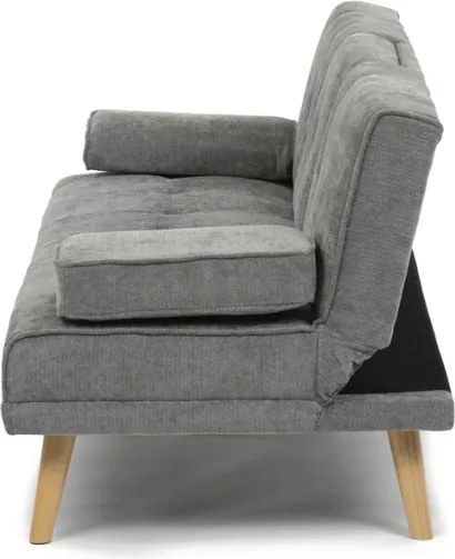 Háromszemélyes kihúzható kanapé, szürke, szövet, ASB-C3034 GREY2