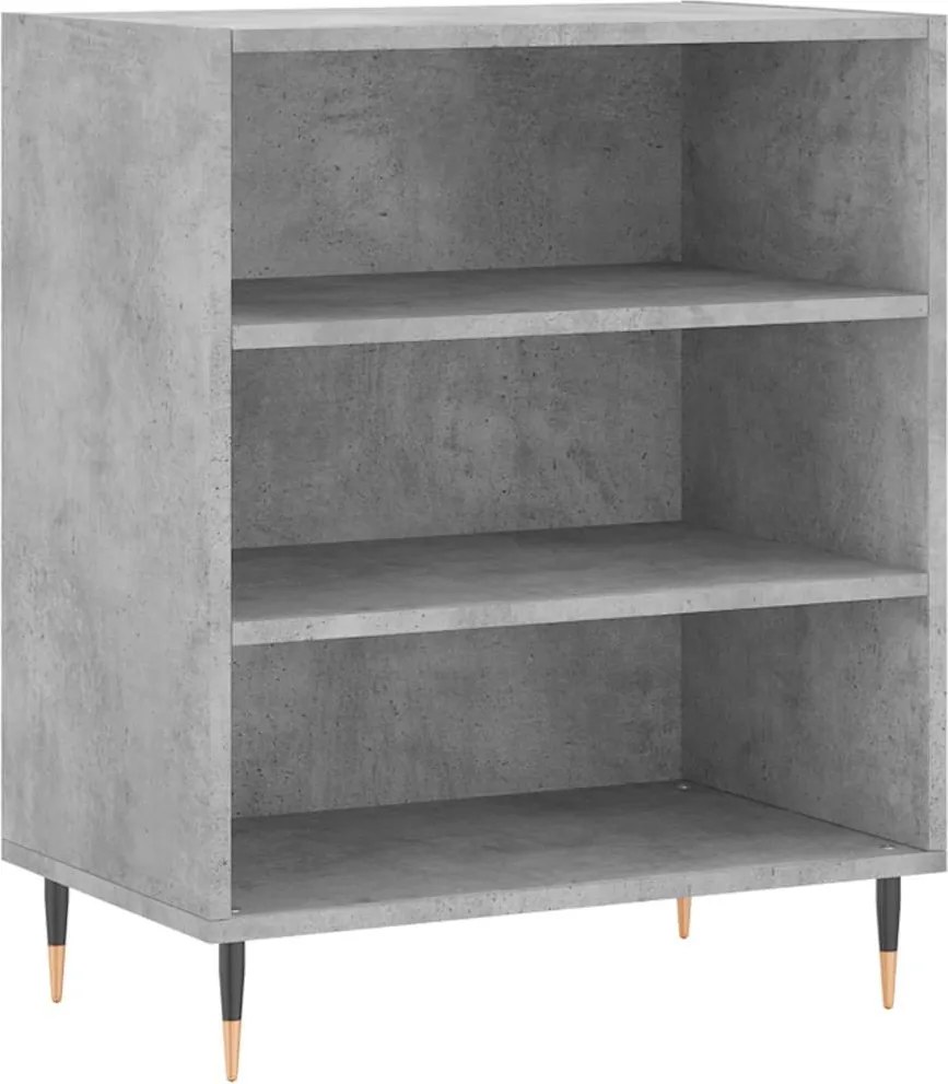 vidaXL betonszürke szerelt fa tálalószekrény 57 x 35 x 70 cm