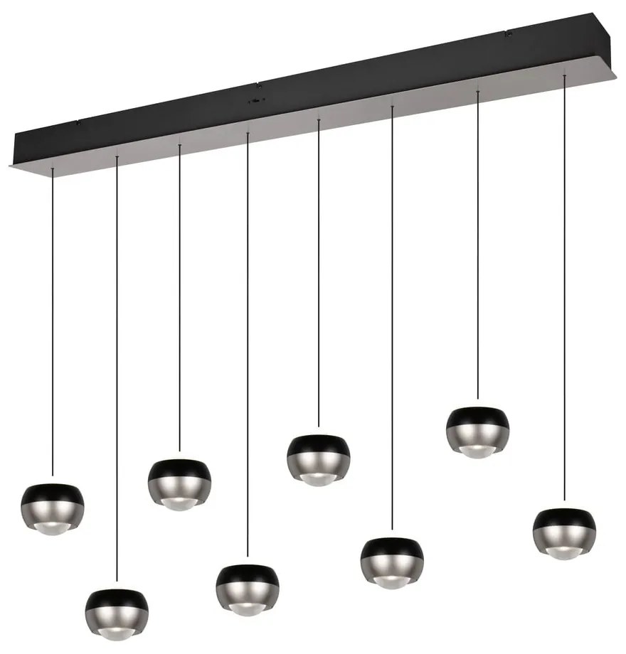 Fekete-ezüstszínű LED függőlámpa Orbit – Trio Select