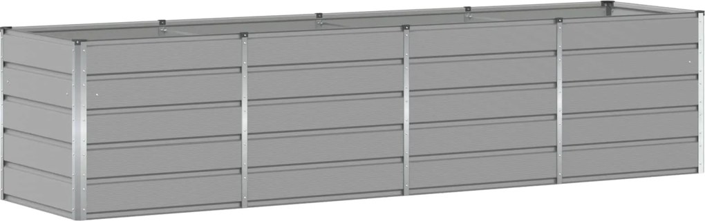 vidaXL Növénytartó Világosszürke 240 x 80 x 75 cm Acél