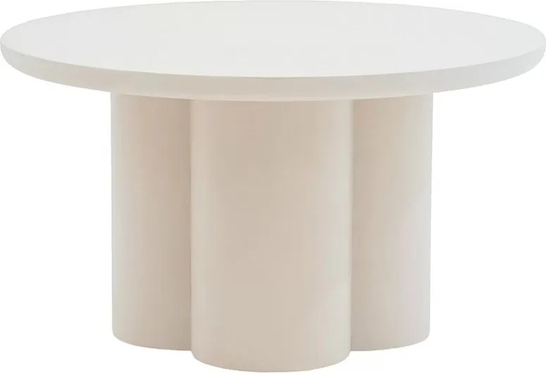 Cylindus kerek dohányzóasztal 80 cm - bézs