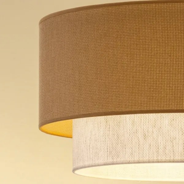 Brilagi - LED felületre szerelhető csillár BOHO ECO 1xE27/10W/230V átm. 40 cm bézs/krémszínű