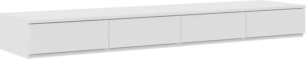 vidaXL Ágyfiókok fiókkal Fehér 135 x 36,5 x 16,5 cm Faanyag