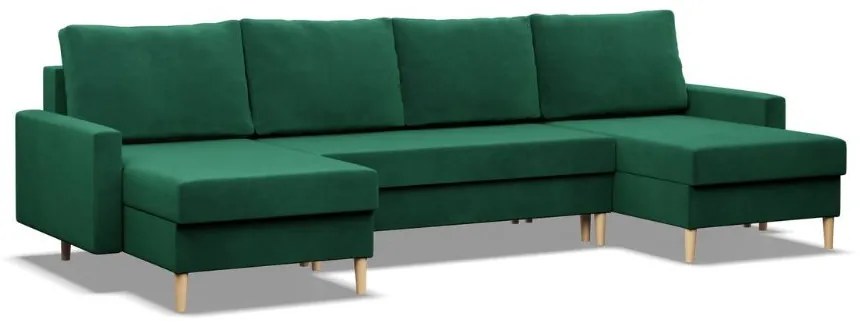 FLANK U ágyazható sarok ülőgarnitúra, 294x92x140, Kronos 19