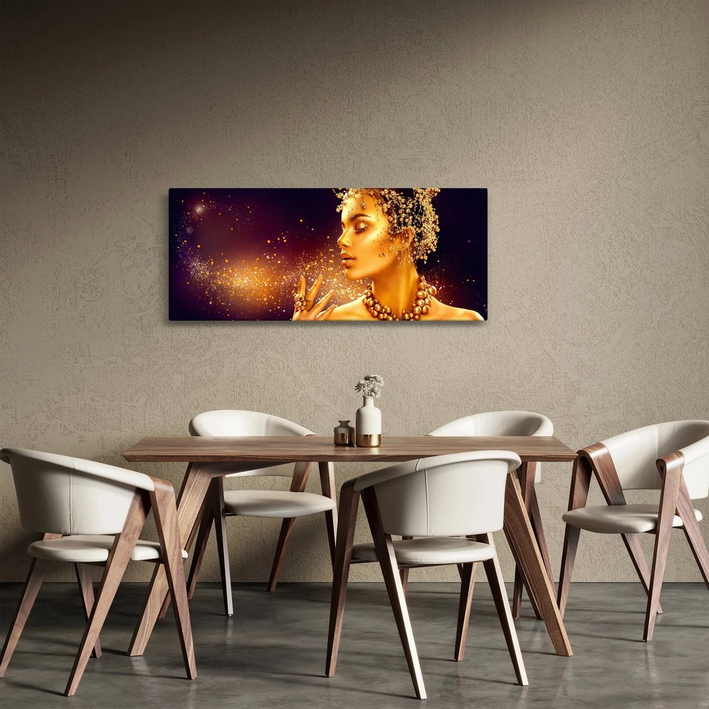 Kép - arany királynő (120x50 cm)