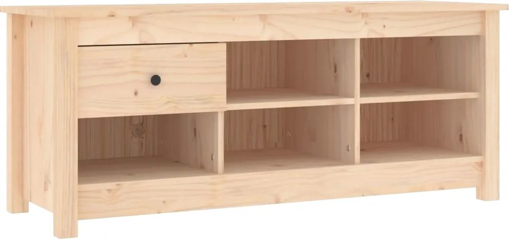 vidaXL tömör fenyőfa cipősszekrény 110 x 38 x 45,5 cm