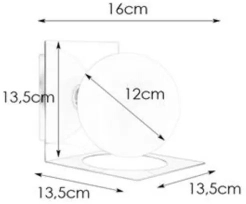 Markslöjd 108085 - Fürdőszobai fali lámpa ZENIT 1xG9/18W/230V IP44