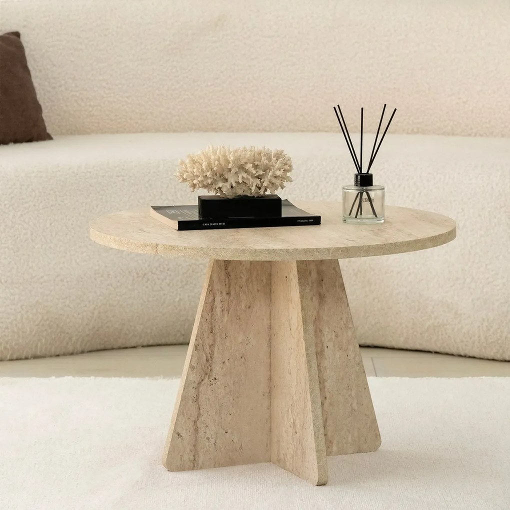 Mushroom Travertine konferenciaasztal