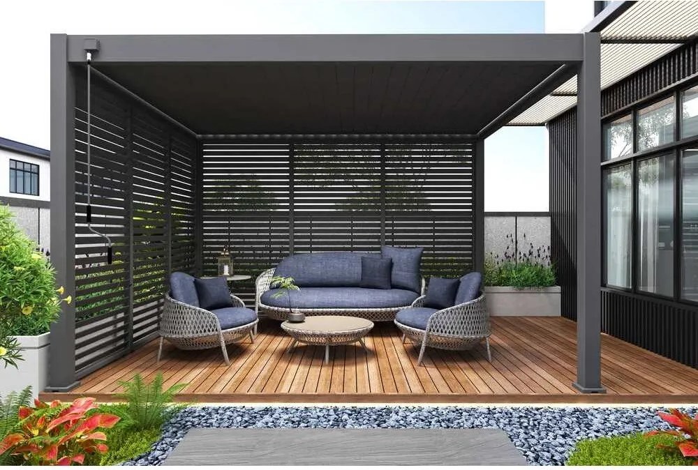 Paraván bioklimatikus pergolához – Rojaplast