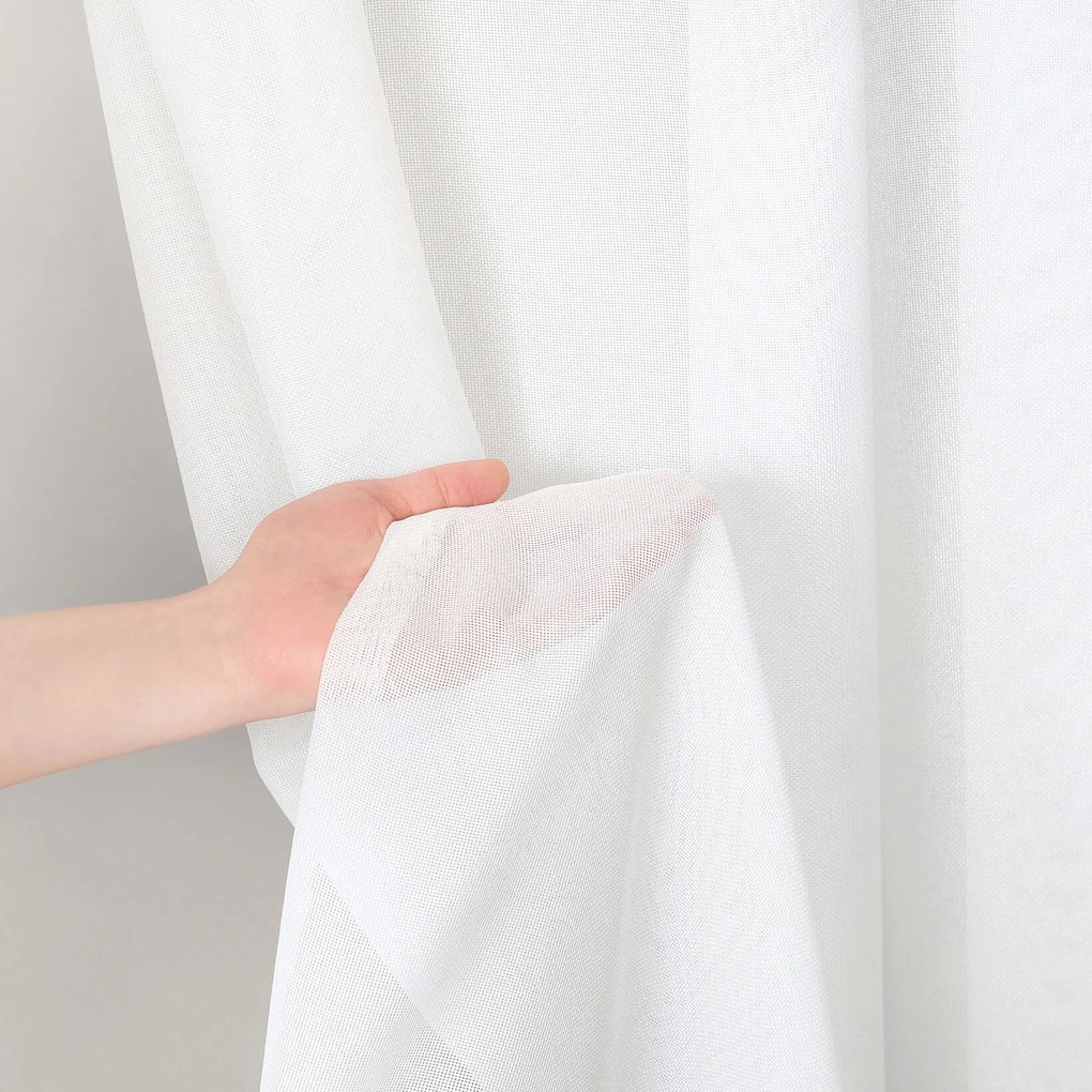Goldea függöny – finom hálós, fehér 300 cm