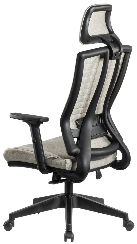 Ello ergonómikus szövet irodai forgószék deréktámasszal, fejtámasszal