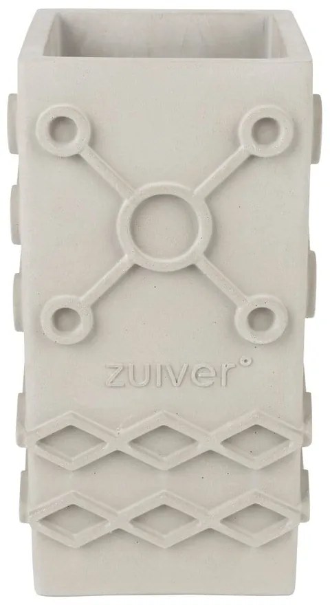Világosszürke beton váza Graphic – Zuiver