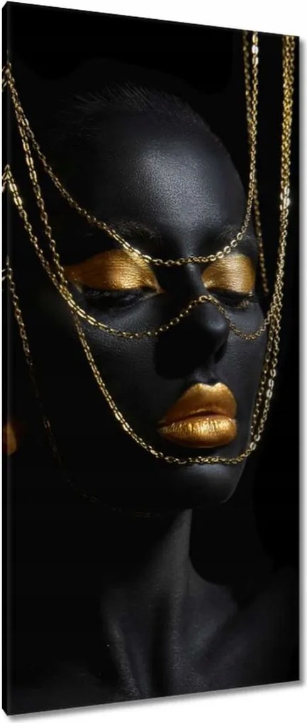 Vászonkép 55x115 Arannyal bevont fej