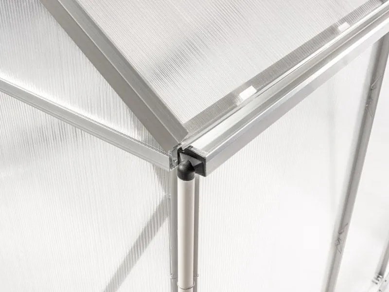 Polikarbonát üvegház 250 x 310 x 124/205 cm