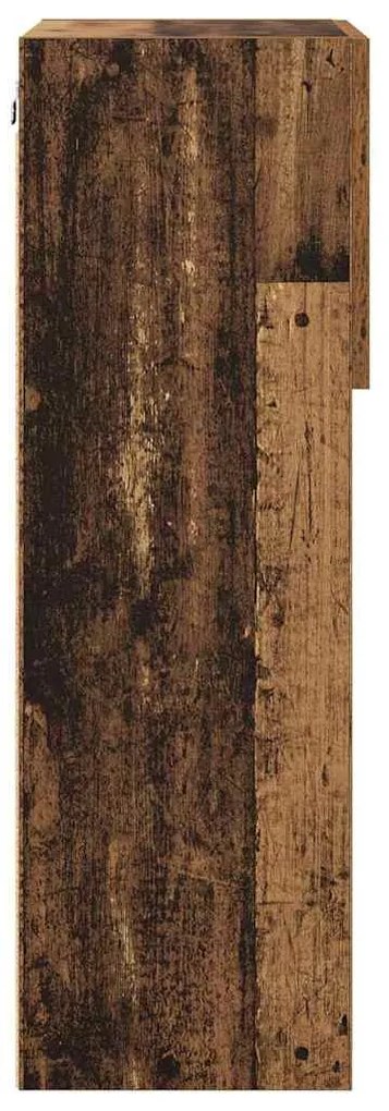 vidaXL Fali TV szekrények 2 pcs Öreg fa 40,5 x 30 x 90 cm Faanyag