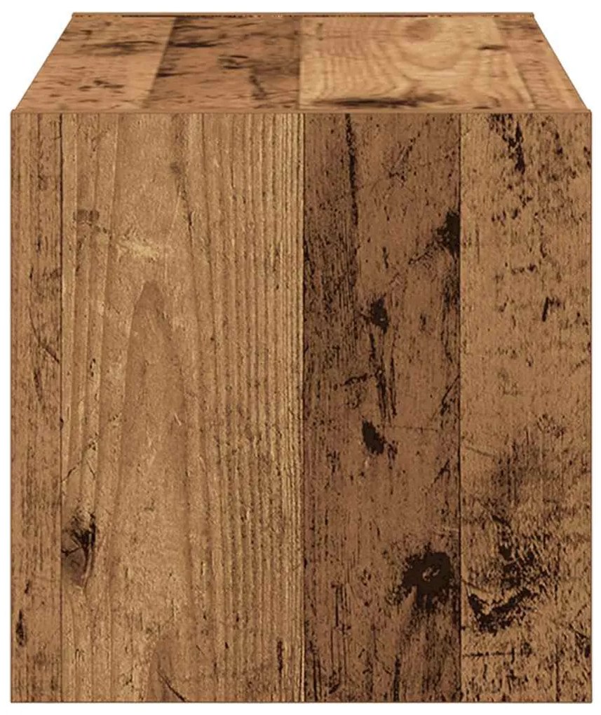 antik fa színű cipőtartó állvány halmozható 60 x 30 x 30,5 cm