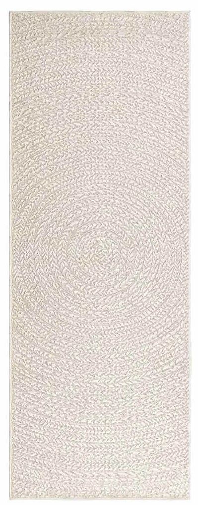 ZIZUR krém juta hatású beltéri és kültéri szőnyeg 80x200 cm