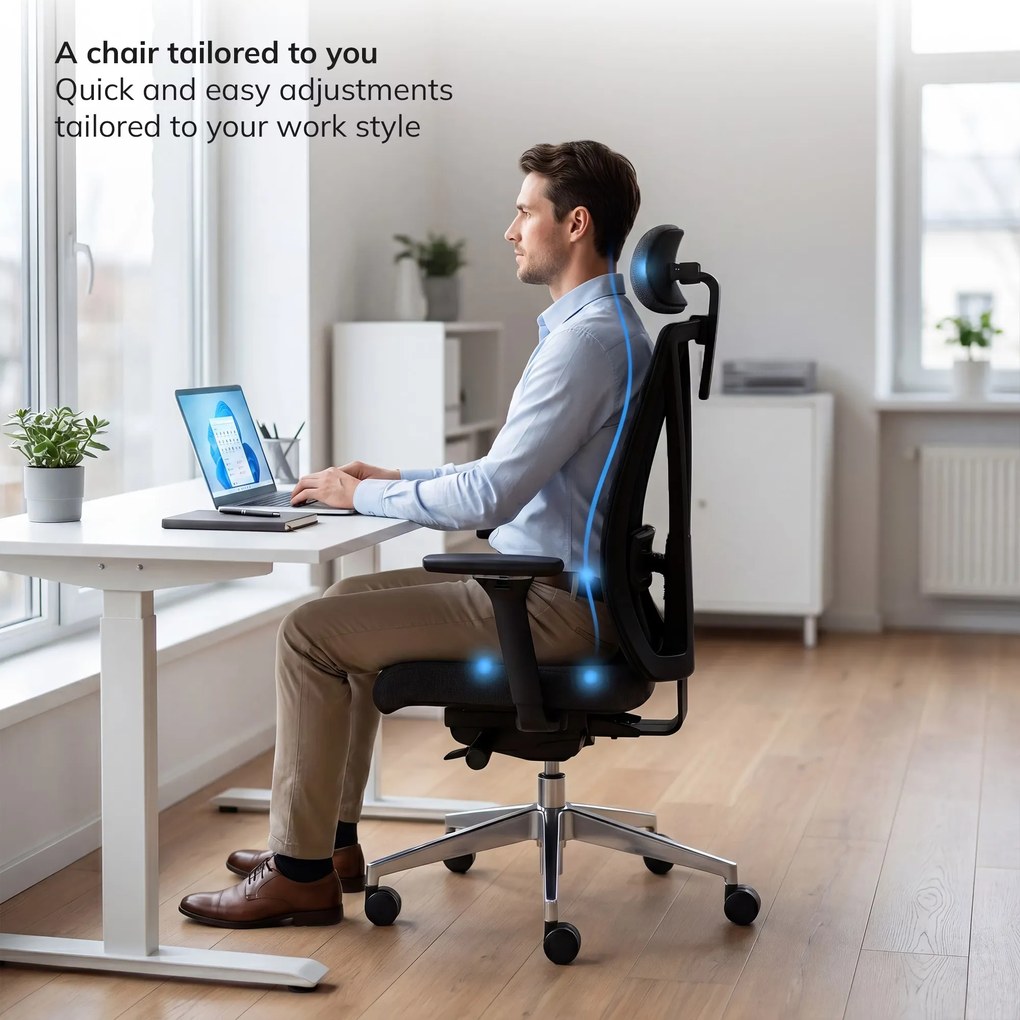 Ergonomikus irodai szék fekete VECTOR