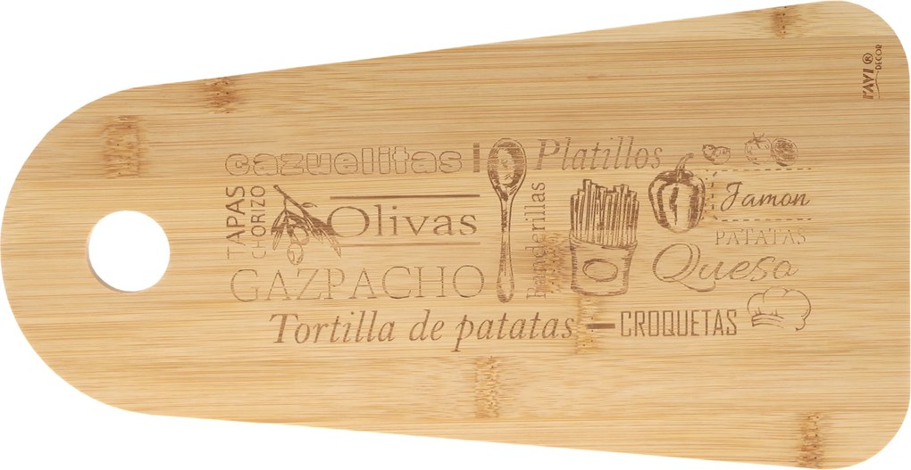 Bambusz deszka Ravi Natural Life 33x17x1 cm 91817