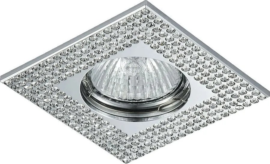 PREZENT 71078 Crystals Kristály Spot Lámpa Króm, Átlátszó GU10 IP20