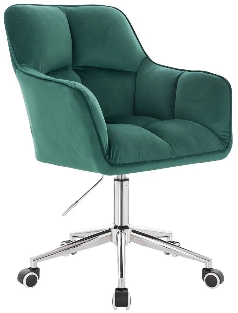 HR550K Sötétzöld modern velúr szék