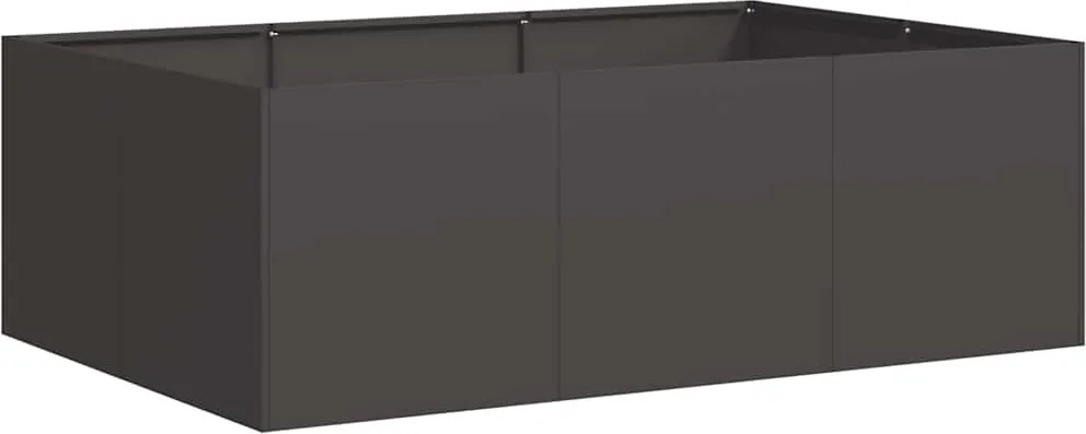 vidaXL ültetőtartó fekete 120x80x40 cm acél